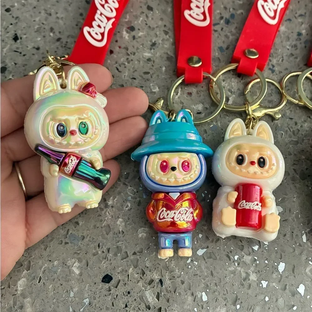 Coca-Cola Labubu Keychain set of 4